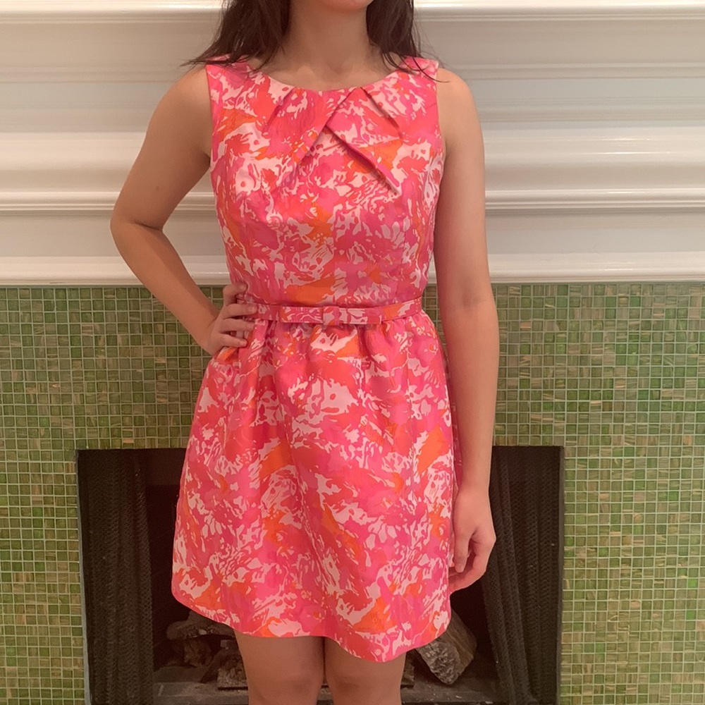 Pink cocktail dress by Single. Size 2. Made in USA